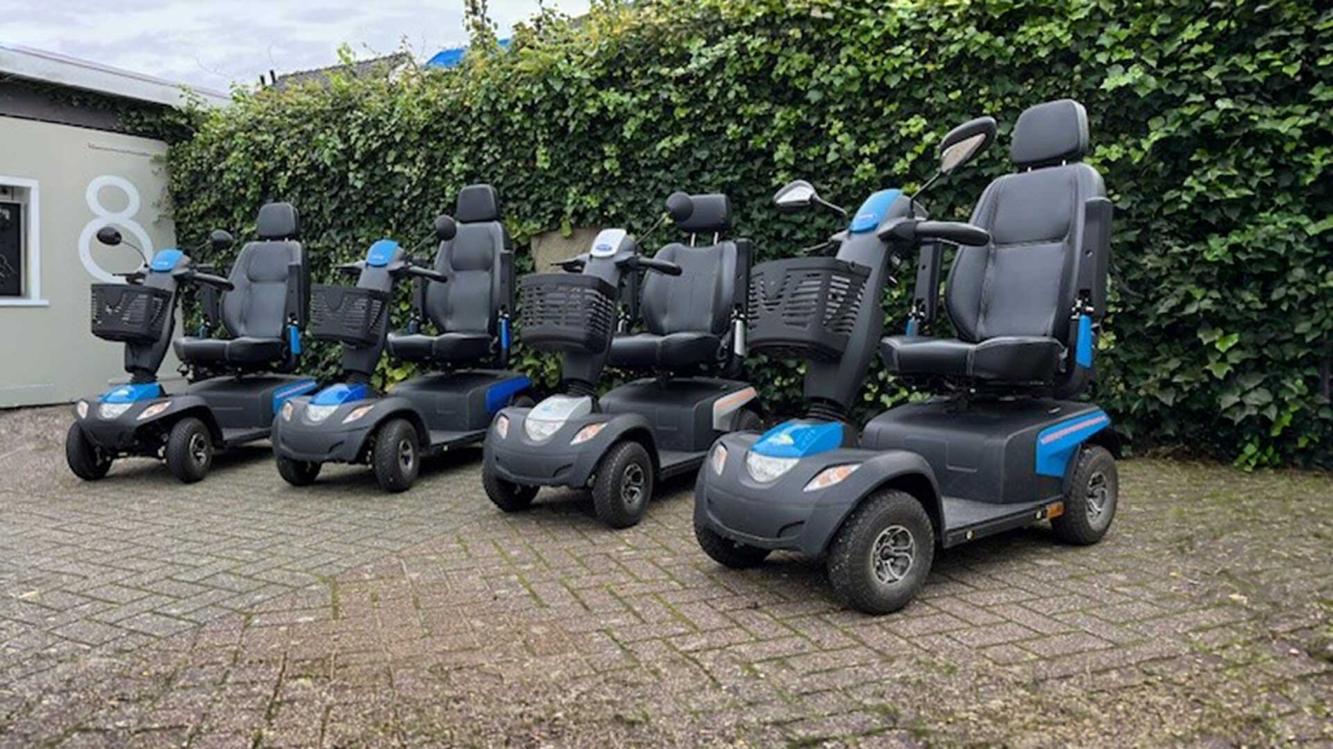 Scootmobielen verhuur op een rij